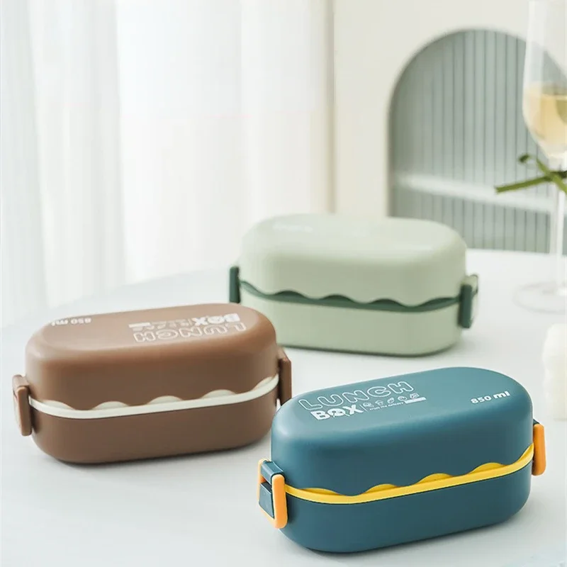 850ML Lunch Box Double-layer P - Meal Prep Bowl recension och pris