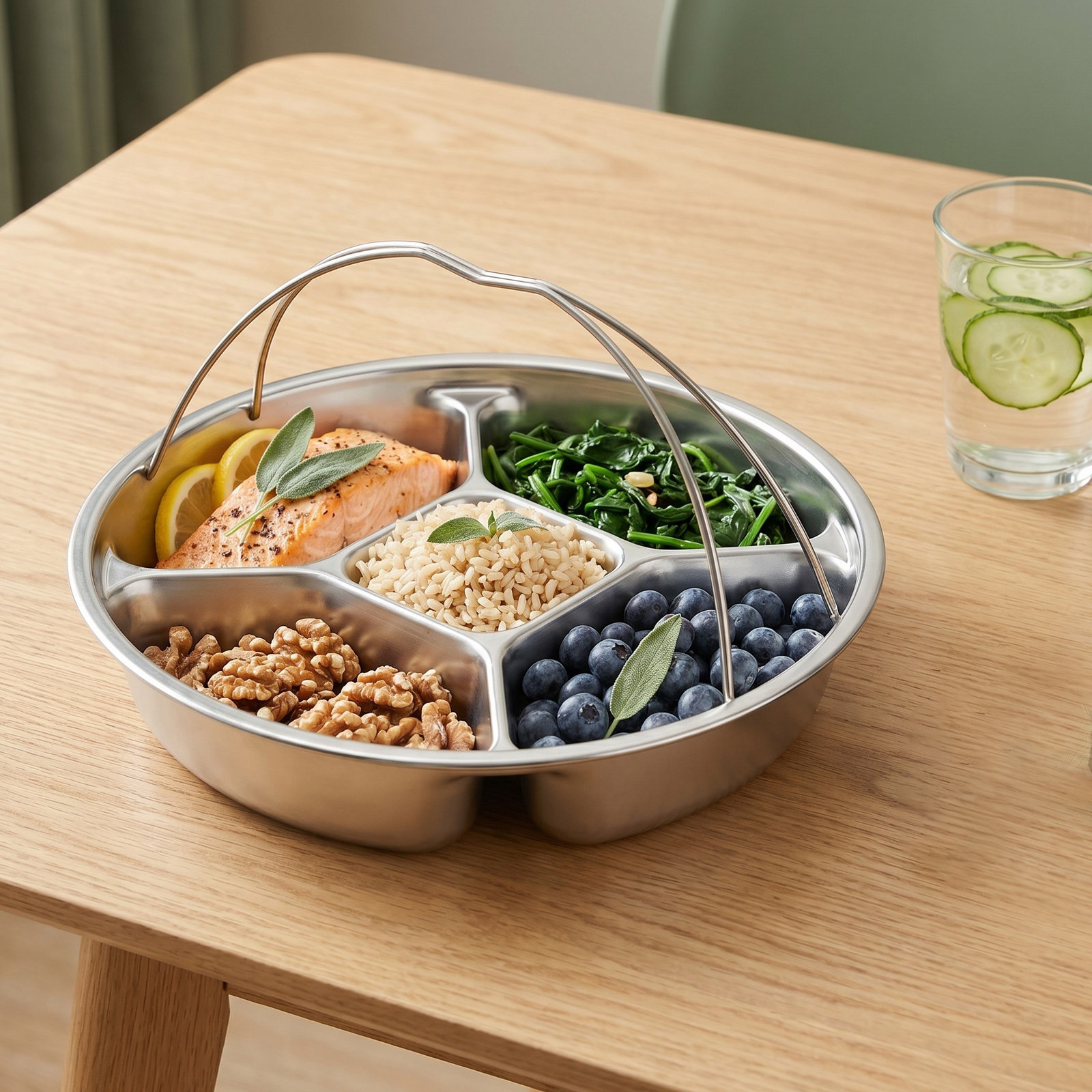 Stainless Steel Portion Contro - Meal Prep Kitchen recension och pris